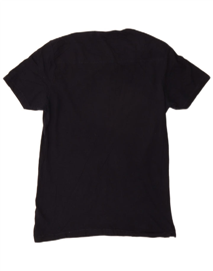 French Connection Herren-T-Shirt-Oberteil aus Baumwolle in mittlerem Marineblau