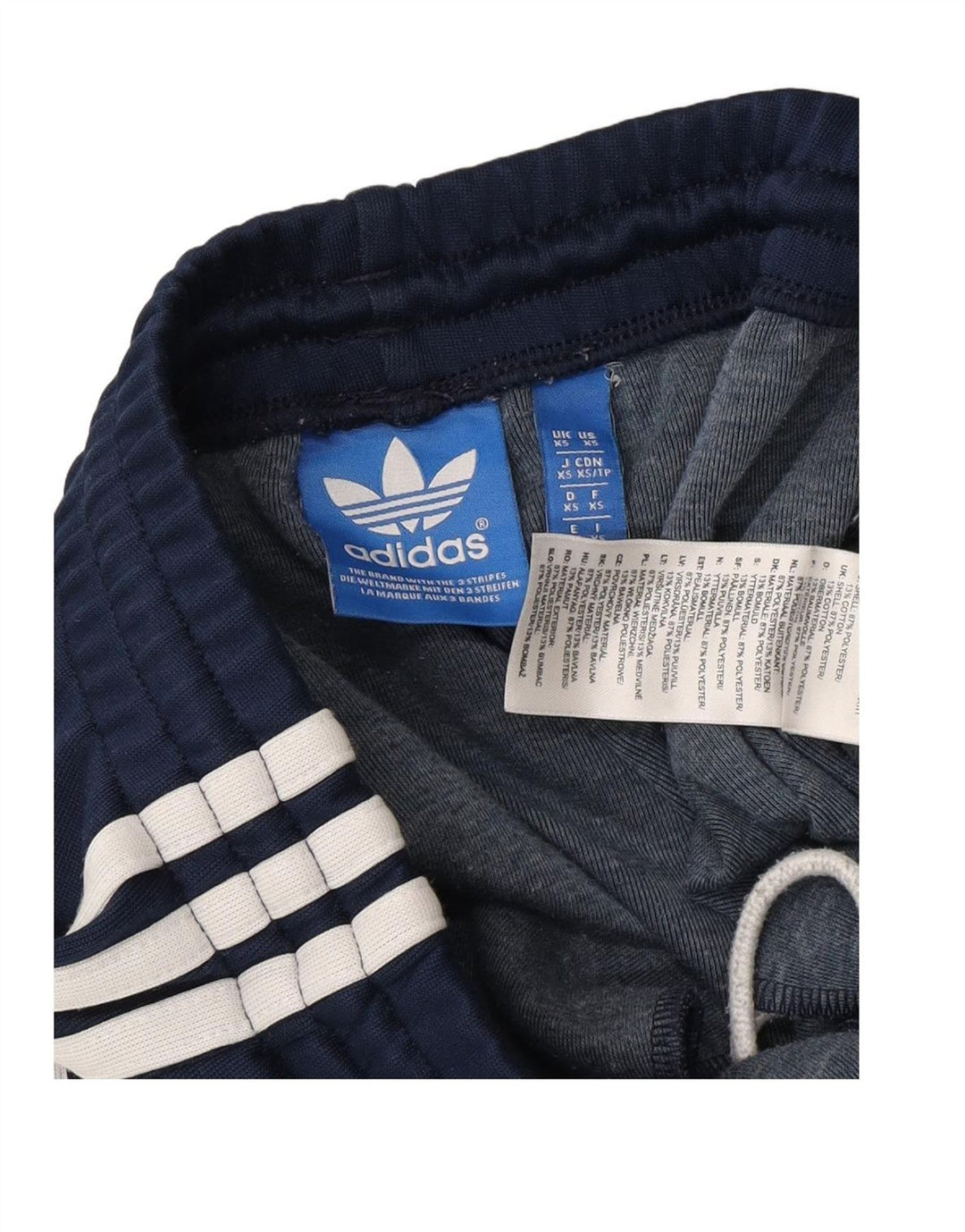 ADIDAS Mens Tracksuit Trousers Joggers XS  Navy Blue Polyester