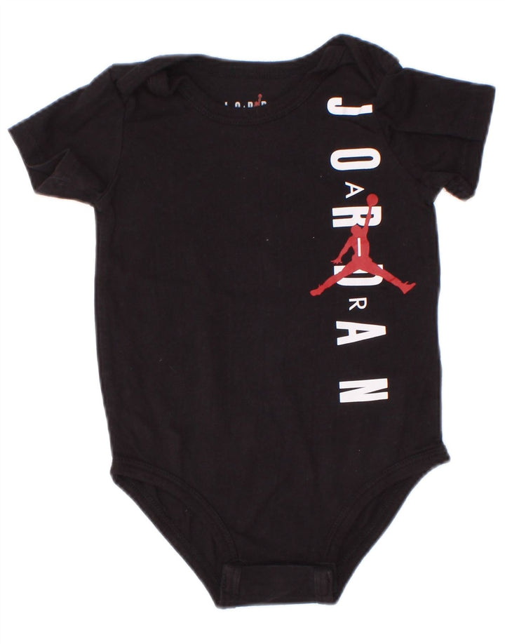 Jordan Baby-Jungen-Body mit Grafik, 6–9 Monate, schwarze Baumwolle