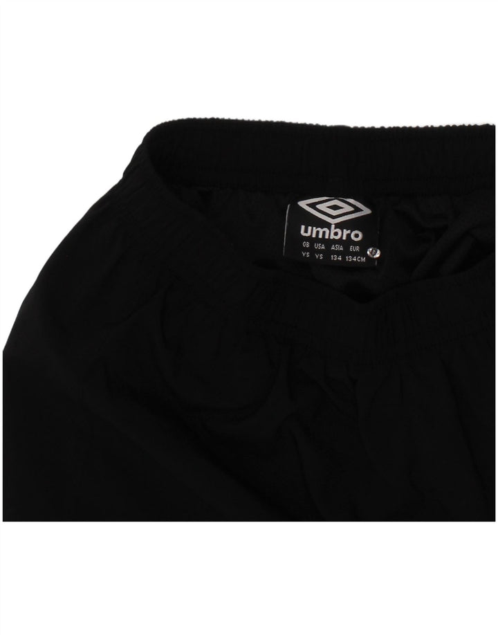 UMBRO Sportshorts für Jungen, 8–9 Jahre, schwarzes Polyester