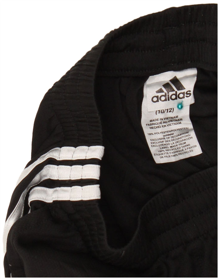 Adidas Sportshorts für Jungen, 10–11 Jahre, mittelgroß, schwarzes Polyester