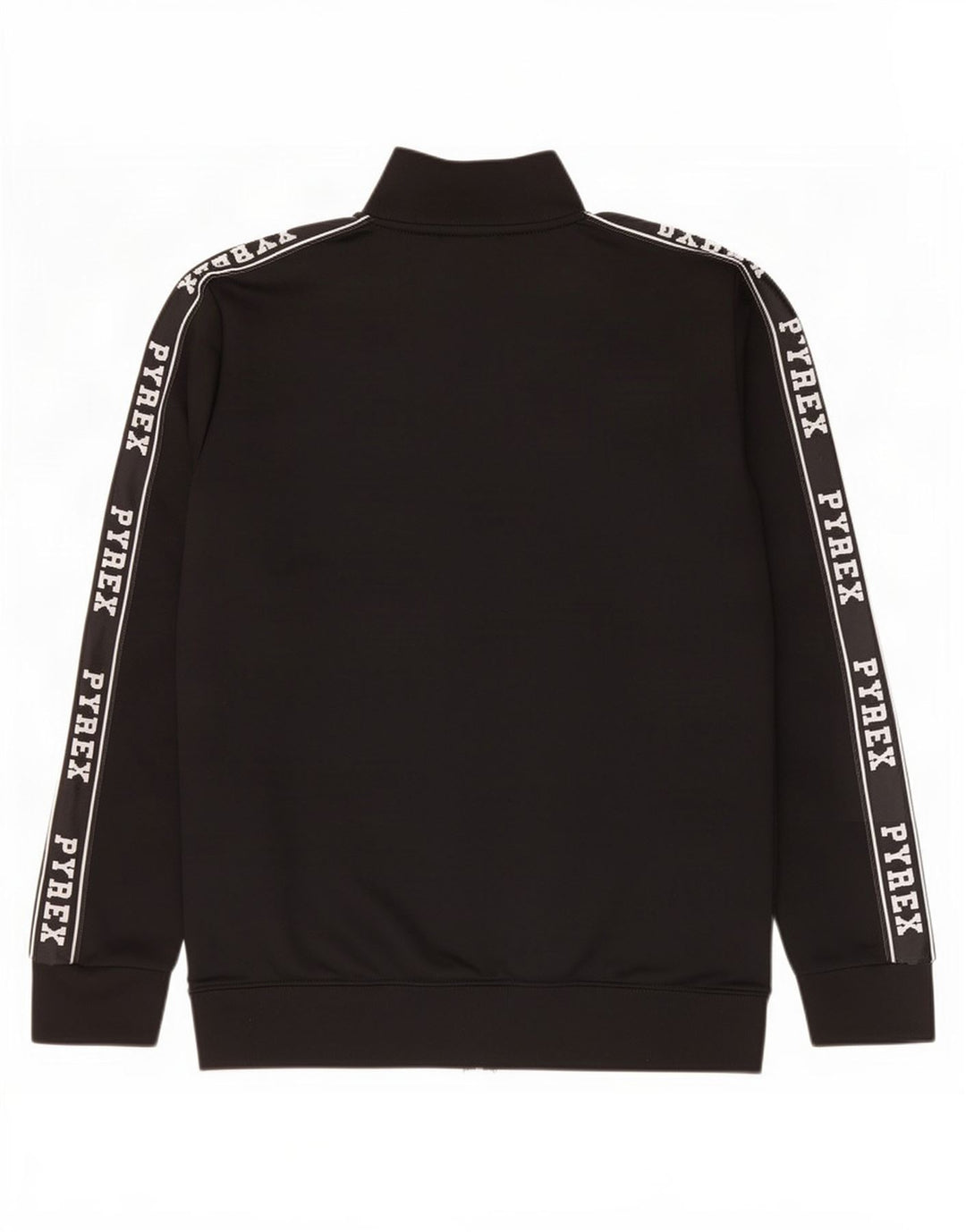 Pyrex Jungen-Trainingsanzugoberteil mit Grafik, 13–14 Jahre, 2XL, schwarzes Polyester