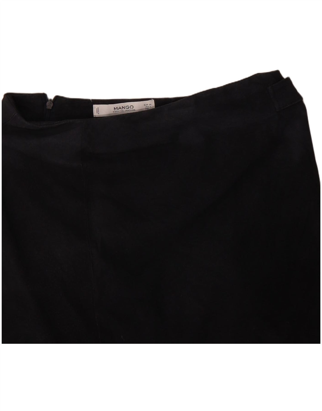 Mango Damen Wildleder-Minirock EU 34 XS W28 Marineblaues Leder