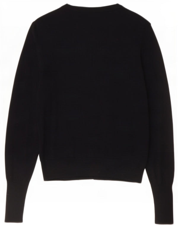 Marks & Spencer Damen-Cardigan-Pullover UK 10 Small Schwarze Viskose