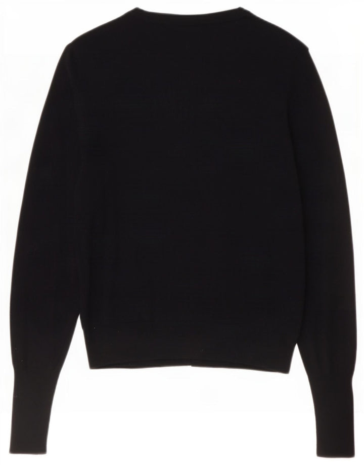 Marks & Spencer Damen-Cardigan-Pullover UK 10 Small Schwarze Viskose