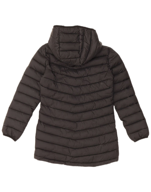 Berghaus Wattierte Jacke mit Kapuze für Mädchen, 9–10 Jahre, schwarzes Polyester