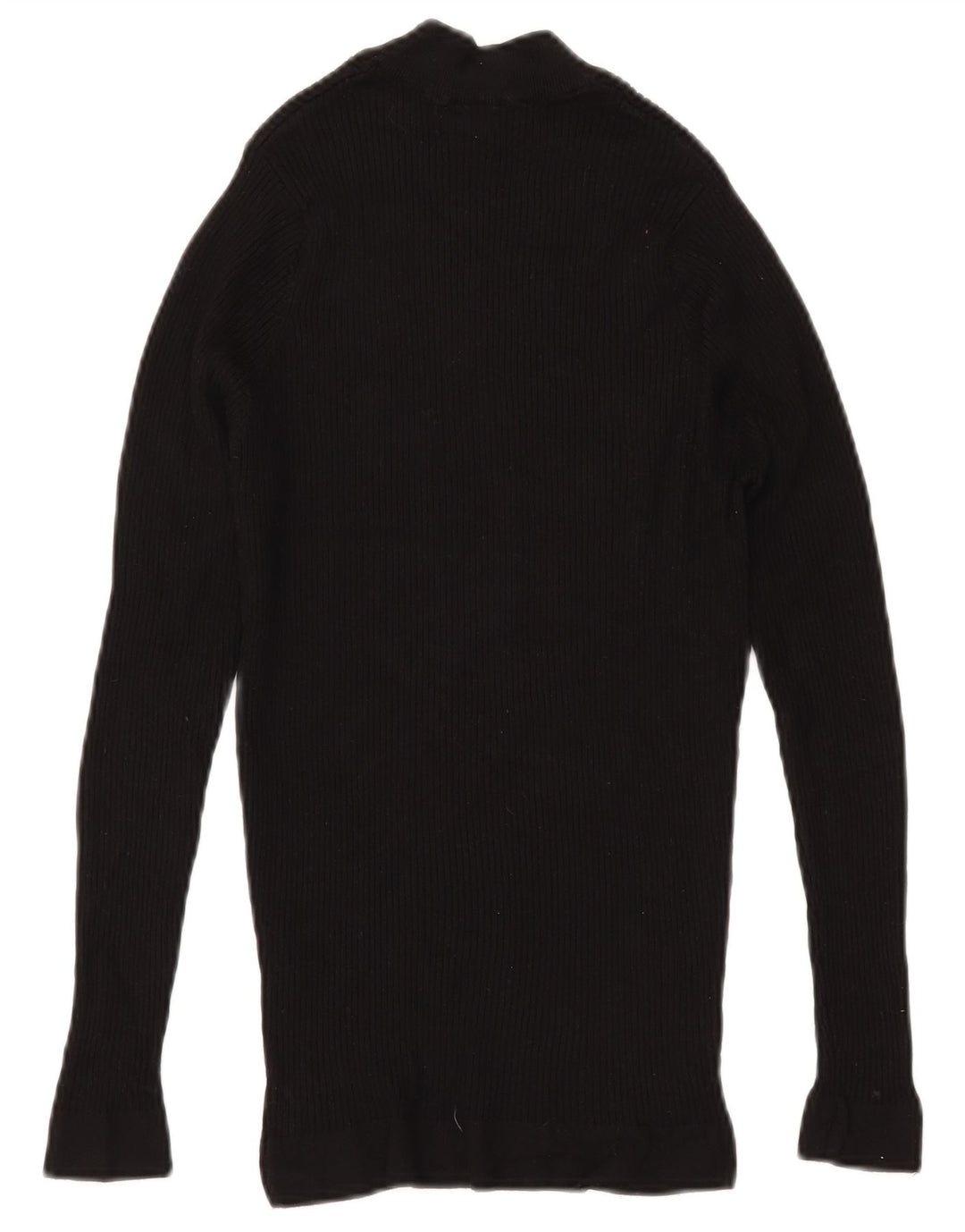 ZARA Damen-Pullover mit Rollkragen, Gr. 8, Schwarz, Viskose