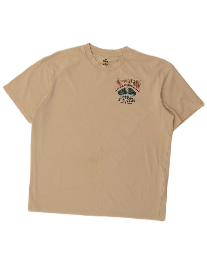 Under Armour Herren-T-Shirt mit Grafik, mittelbeige Baumwolle