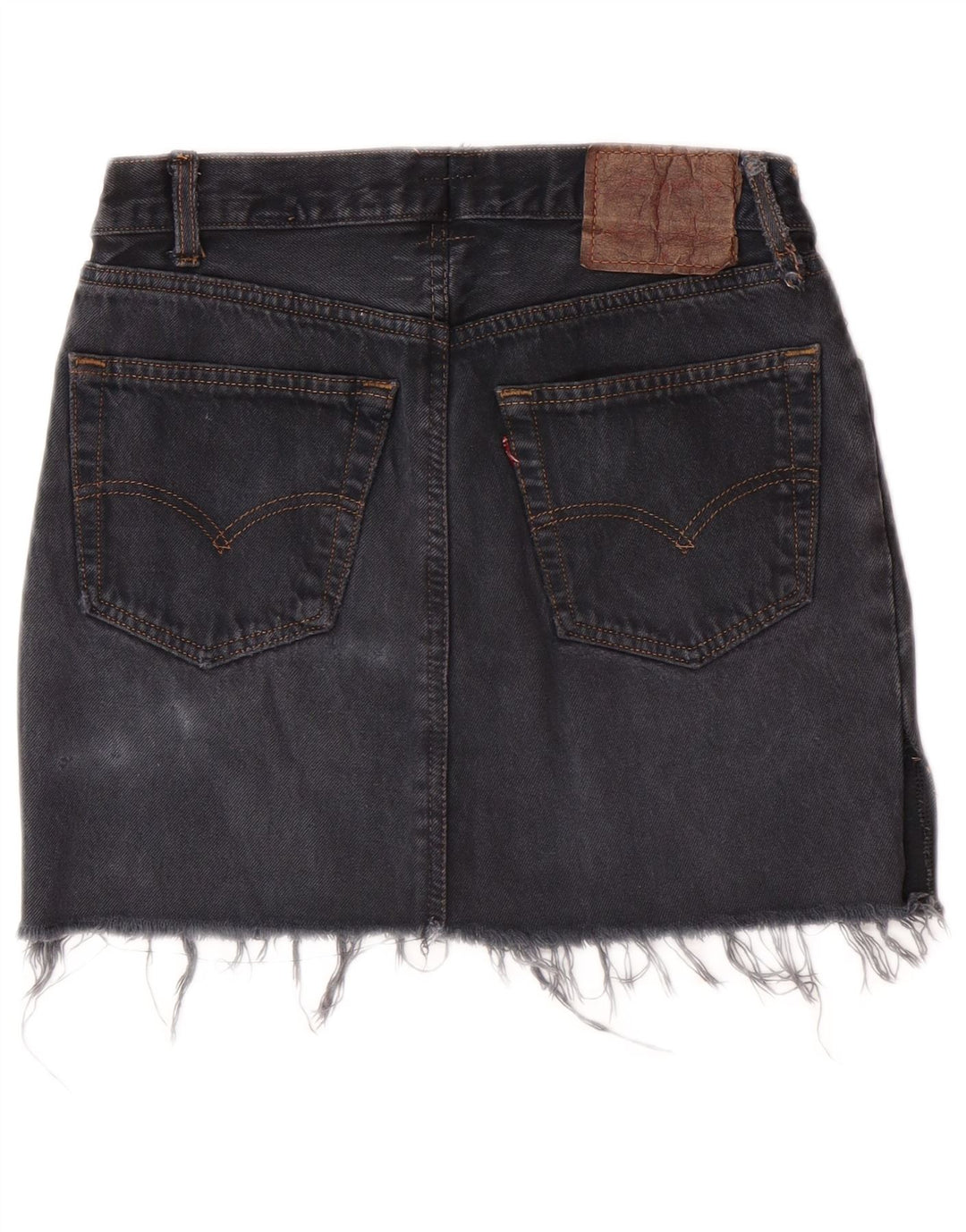 LEVI'S Damen Jeansrock W28 Mittelgrau
