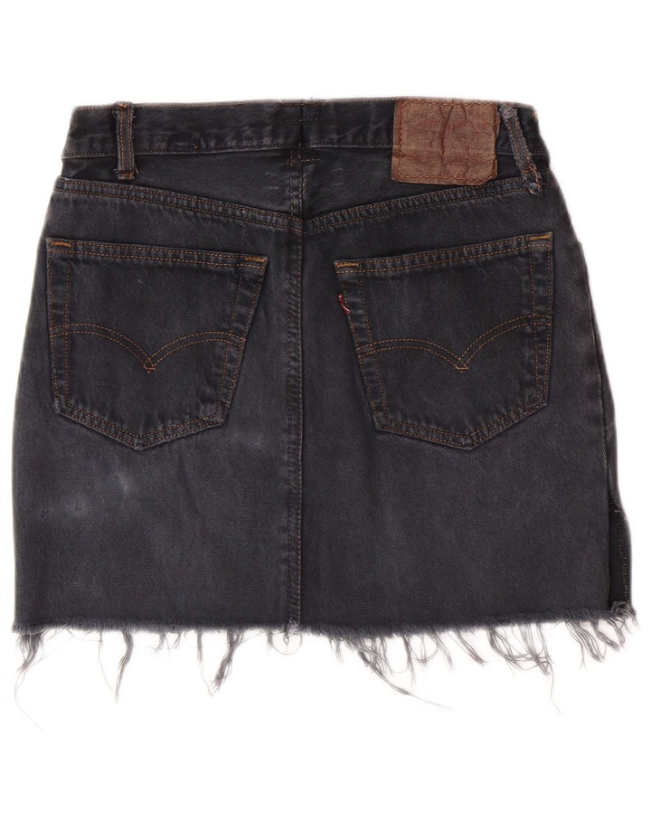 LEVI'S Damen Jeansrock W28 Mittelgrau