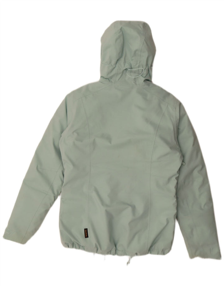 Jack Wolfskin Damen Kapuzen-Übergröße, wattierte Jacke, Gr. 8/10, Größe S, Grün