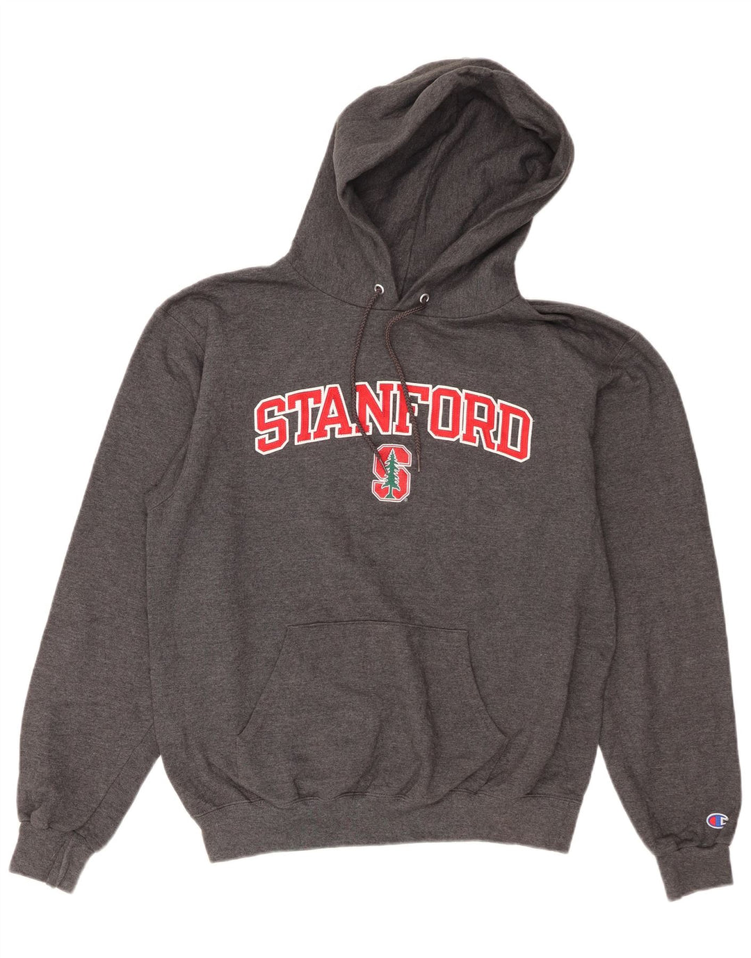 Champion Herren Stanford Graphic Hoodie Pullover mittelgraue Baumwolle