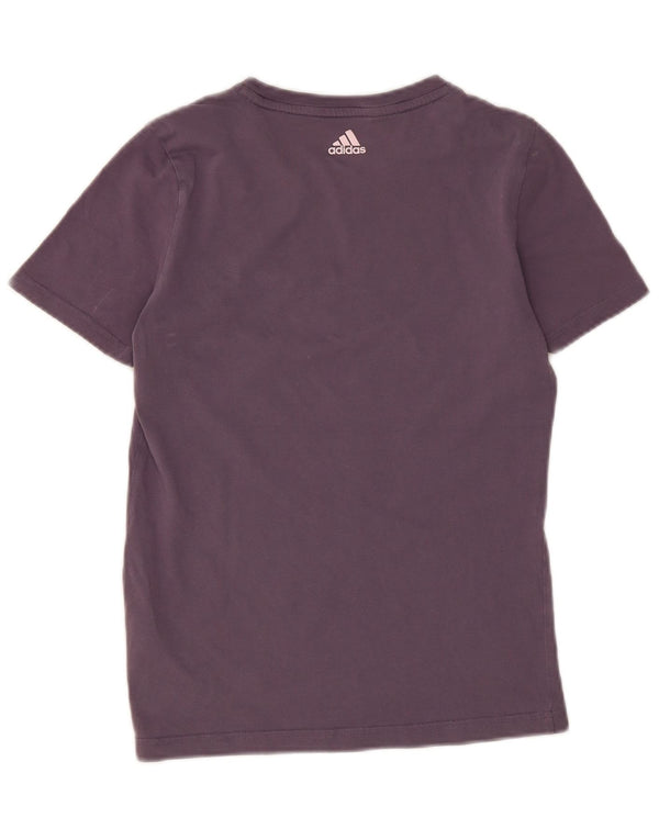 Adidas Mädchen Grafik T-Shirt Top 13-14 Jahre Lila Baumwolle