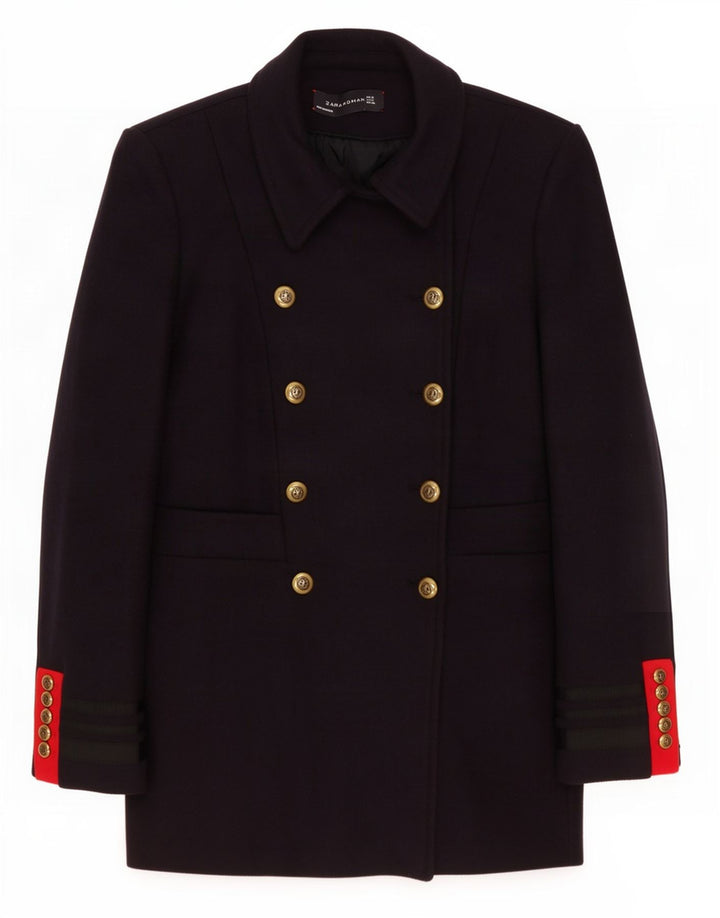 Zweireihiger Blazer für Damen von Zara, Gr. 10, Marineblau