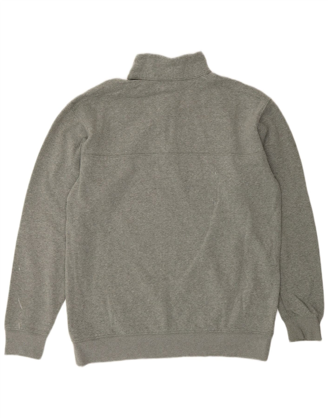 Columbia Damen-Sweatshirt mit Reißverschluss am Hals, UK 14, mittelgraue Baumwolle