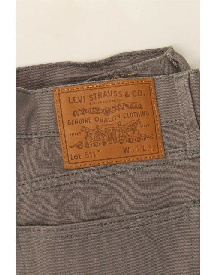 Levi's Herren 511 Slim Freizeithose W36 L32 Grau