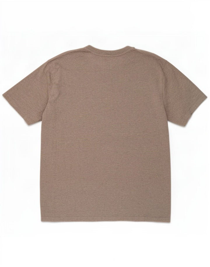 Fila Herren T-Shirt-Oberteil aus mittelgrau gesprenkelter Baumwolle