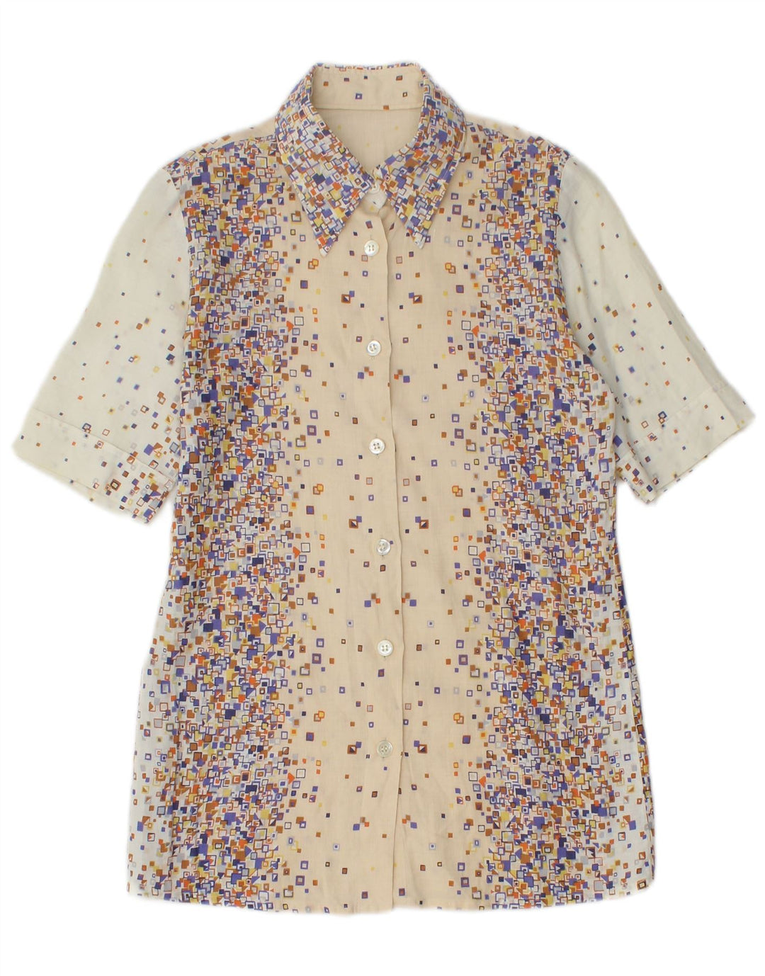 PANCALDI & B Damen 2-teiliges Rockset UK 4 XS W24 Beige geometrische Baumwolle