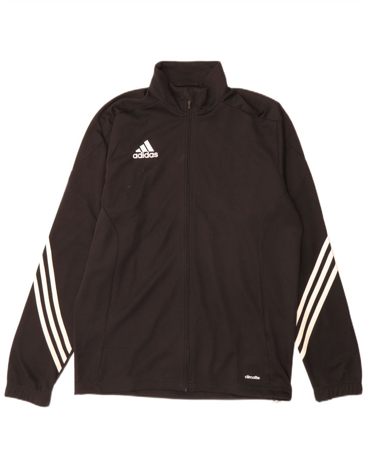 Adidas Herren Climalite Trainingsanzug Top Jacke Medium Schwarz Polyester