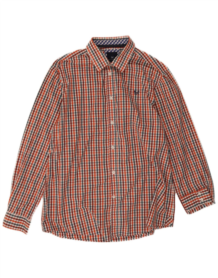 Crew Clothing Herren-Hemd mit klassischer Passform, XL, mehrfarbig, Gingham-Baumwolle