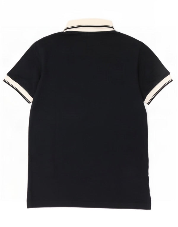 AUSTRALIAN L'ALPINA Herren Poloshirt IT 46 Small Marineblau Baumwolle