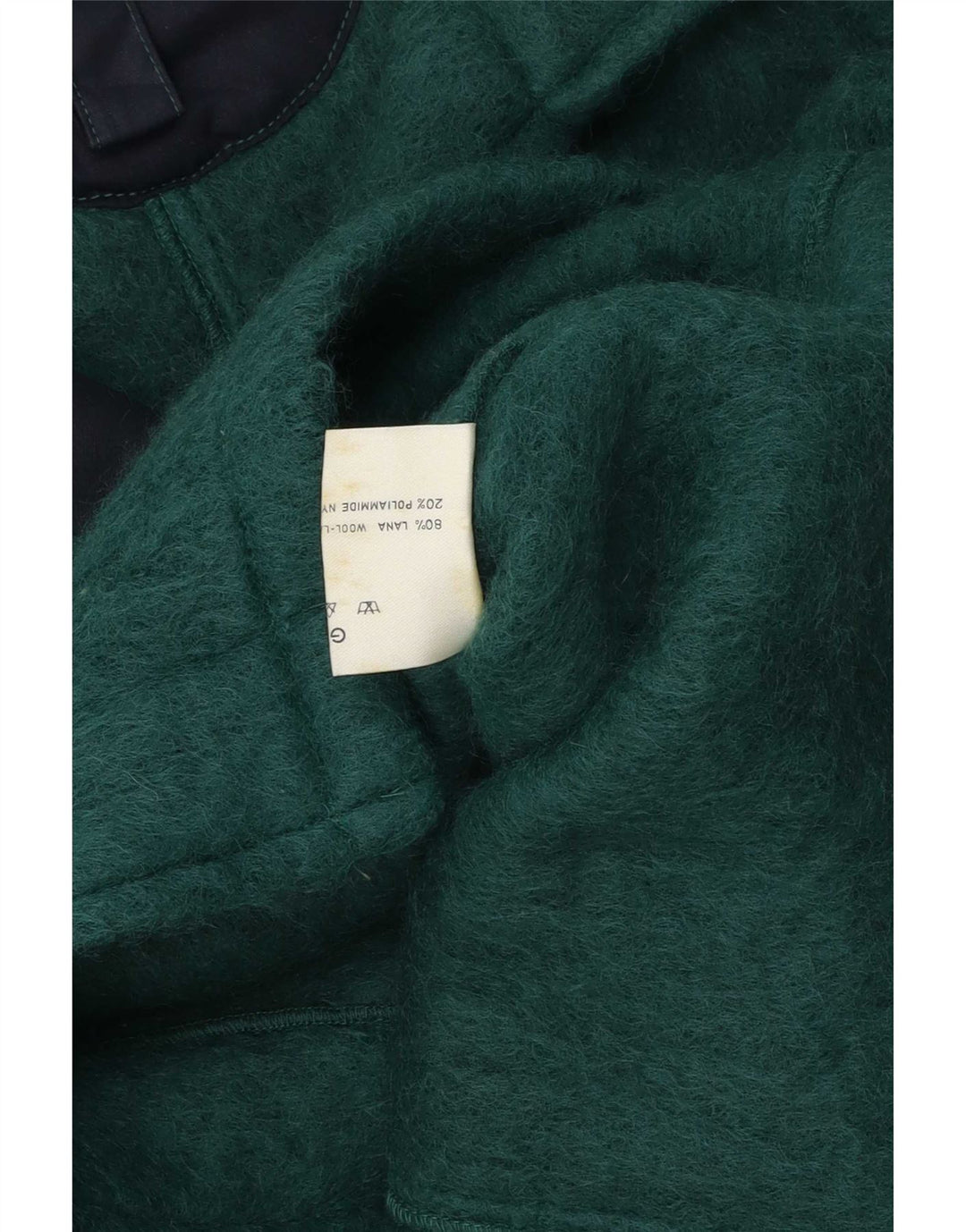 Vintage Damenjacke UK 14 Mittelgrüne Wollklassiker
