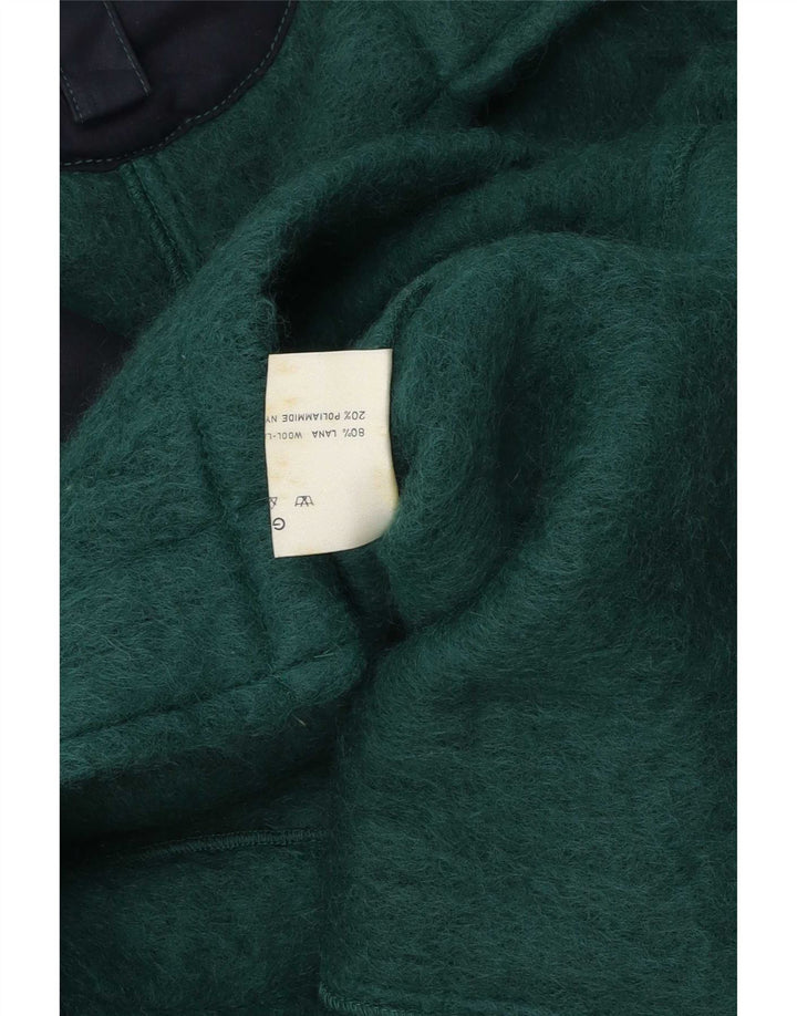 Vintage Damenjacke UK 14 Mittelgrüne Wollklassiker