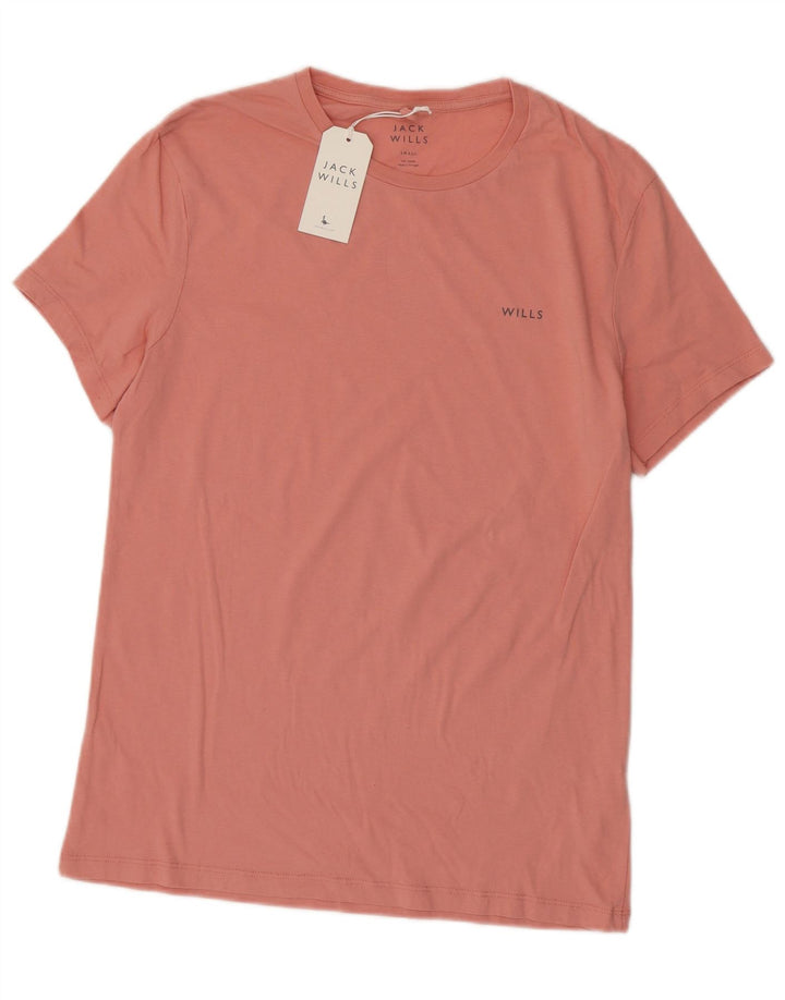 Jack Wills Herren-T-Shirt aus Baumwolle, Größe S, Rosa