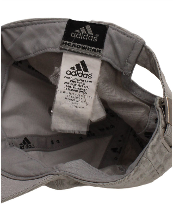 Adidas Baseballkappe mit Grafik für Jungen, Einheitsgröße, graue Baumwolle
