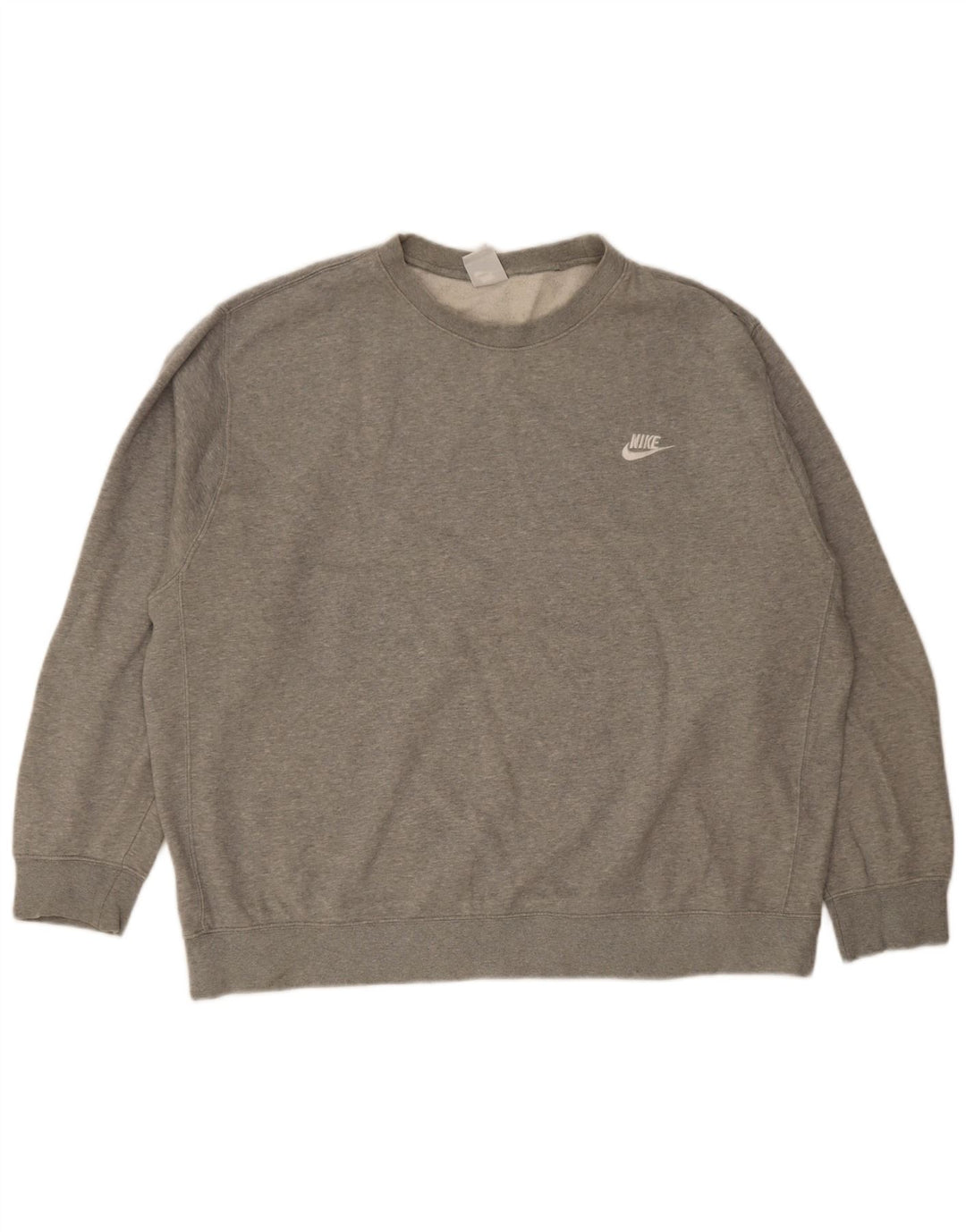 Nike Herren Sweatshirt Pullover 2XL Grau gefleckte Baumwolle