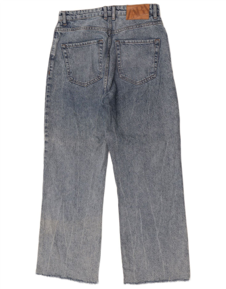 Zara Damen Loose Jeans EU 38 Small W28 L27 Blau