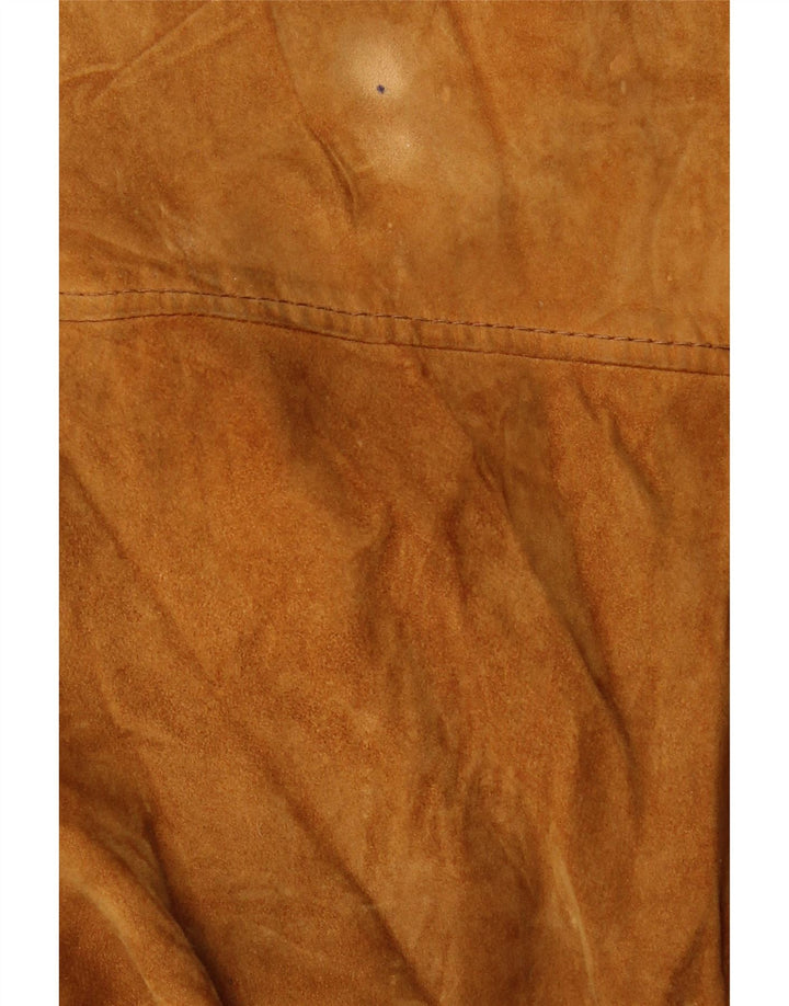 VINTAGE Herren Wildleder Bomberjacke UK 38 Medium Beige