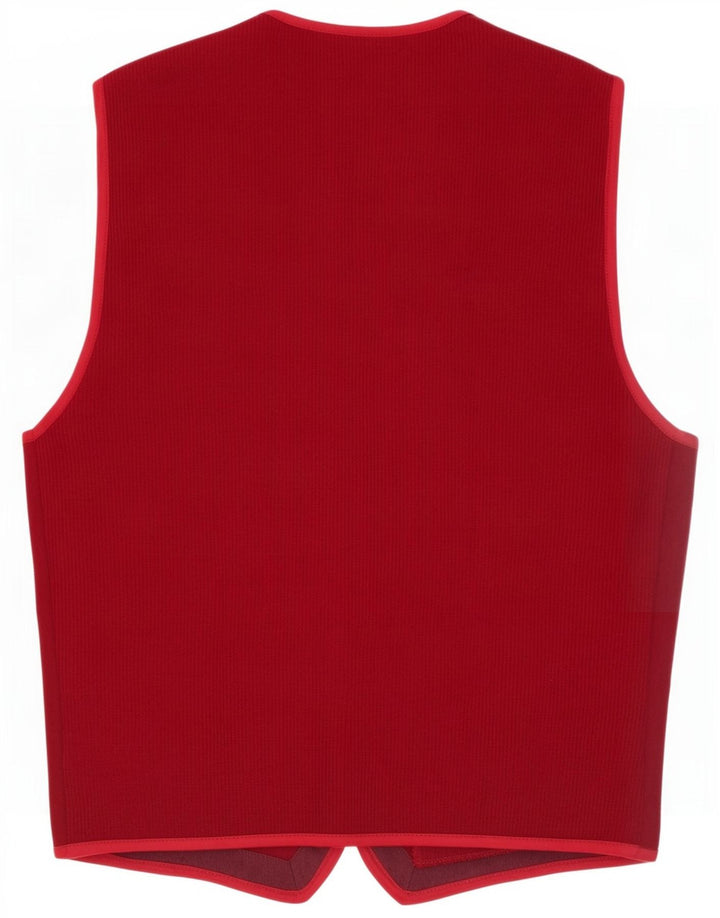 Vintage Herren Weste Medium Burgund