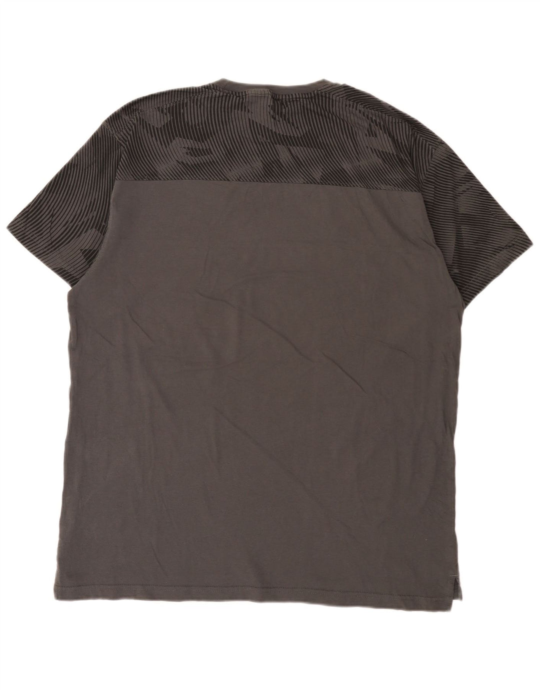 Puma Herren T-Shirt Top XL Grau Geometrisch
