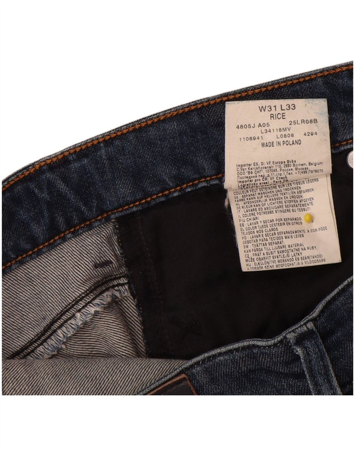 Lee Damen Rice Slim Jeans W31 L30 Blaue Baumwolle