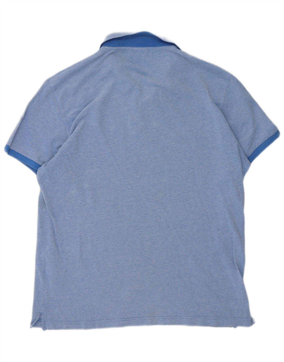 Gant Herren-Poloshirt XL, blau gefleckte Baumwolle