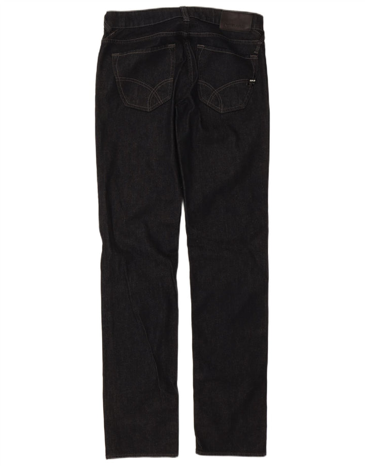Gas Damen Straight Jeans W32 L34 Marineblaue Baumwolle
