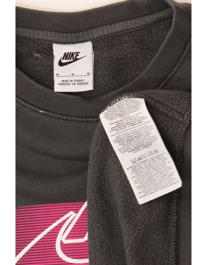Nike Herren-Sweatshirt mit Grafik, mittelgraue Baumwolle