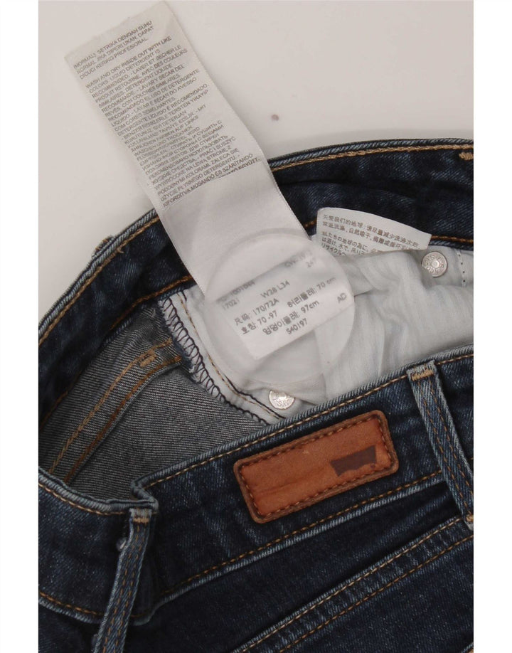 Levi's Damen Bold Curve Denim Shorts W28 Mittelmarineblaue Baumwolle