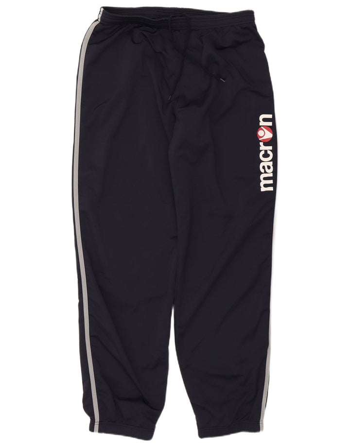 Macron Herren-Trainingsanzug mit Grafik, Jogginghose, XL, Marineblau, Polyester