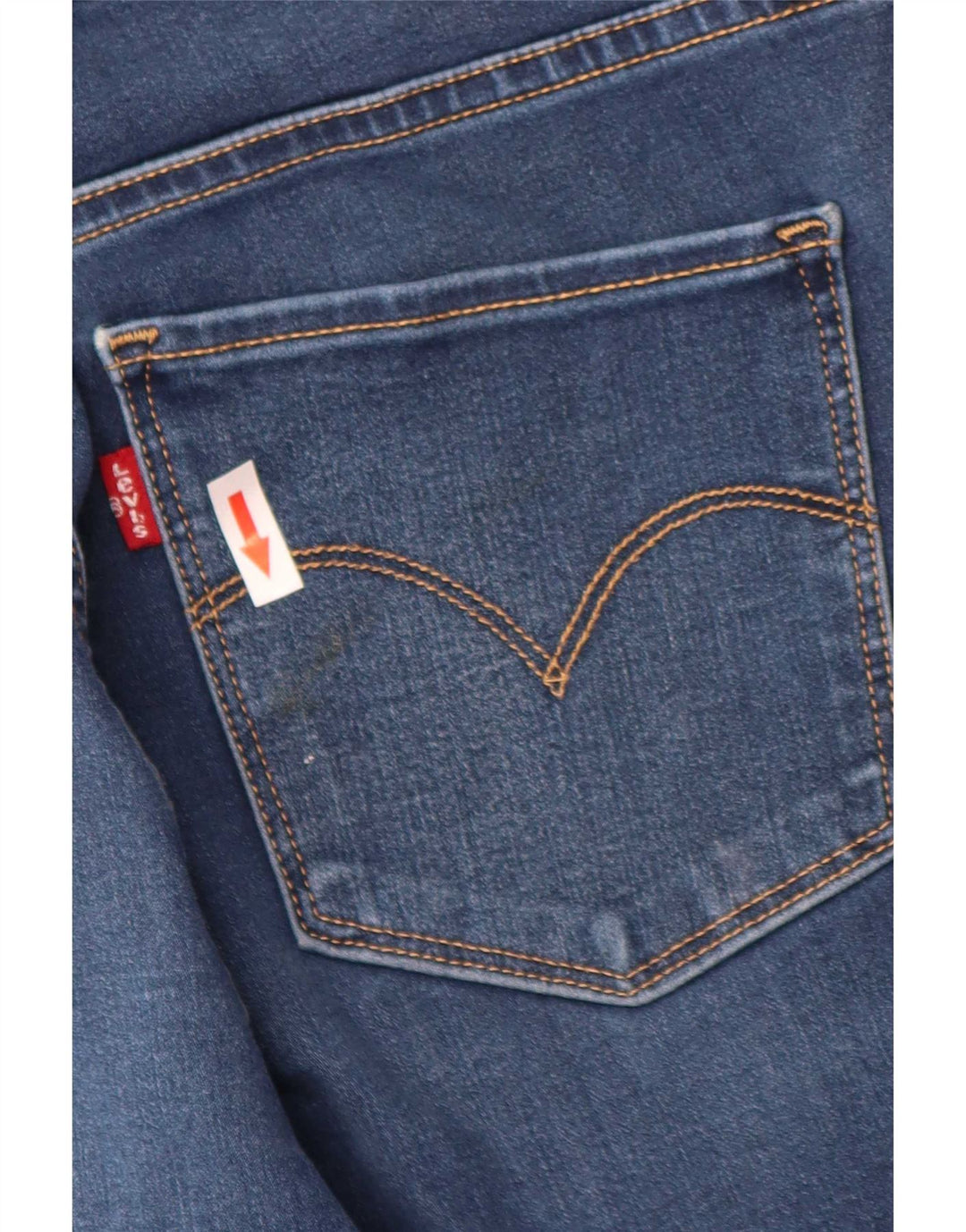 Levi's Damen 314 Shaping Straight Jeans W30 L31 Blaue Baumwolle