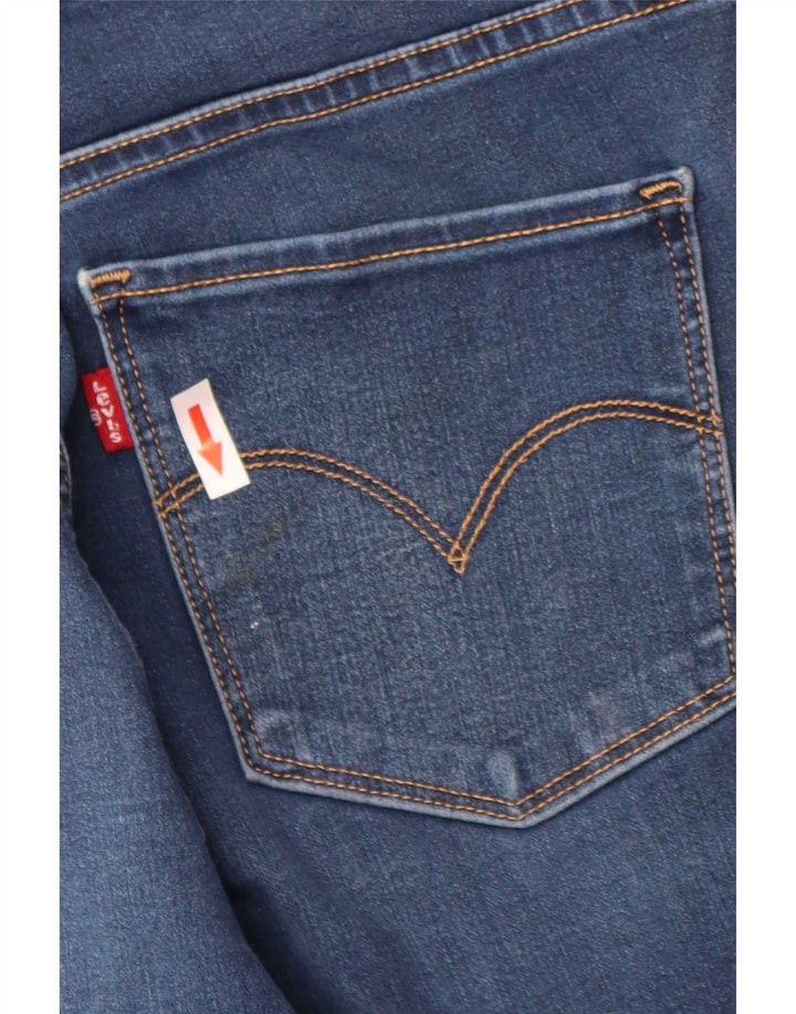 Levi's Damen 314 Shaping Straight Jeans W30 L31 Blaue Baumwolle