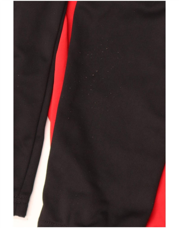 Nike Jungen-Trainingsanzug-Top-Jacke, 13–14 Jahre, XL, rotes Farbblock-Polyester