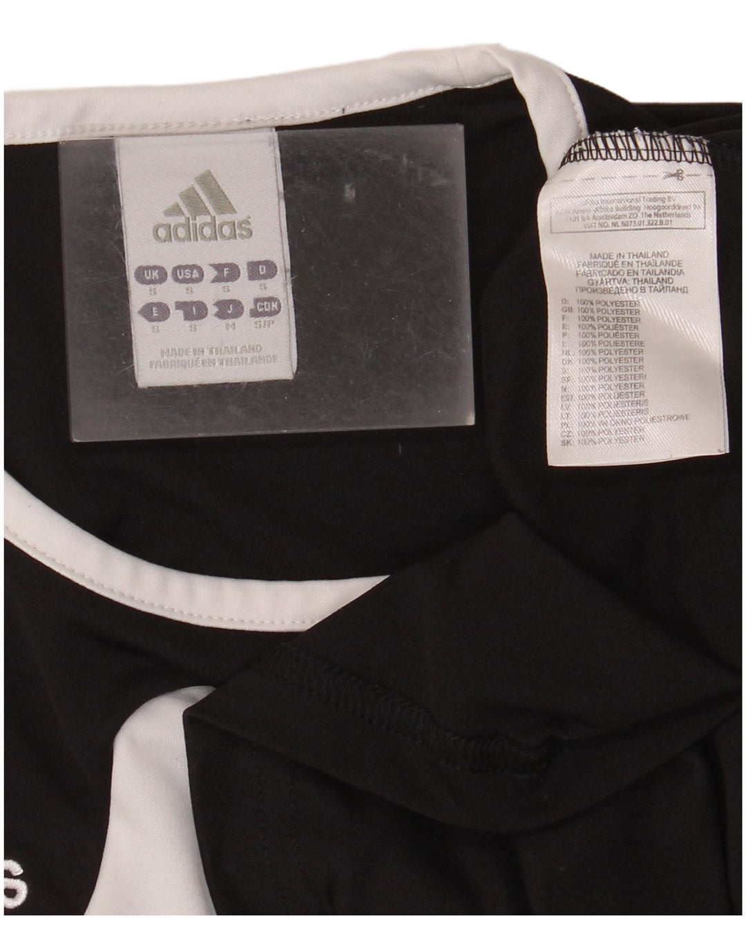 ADIDAS Herren Climalite T-Shirt Top Small Schwarz Colourblock Polyester