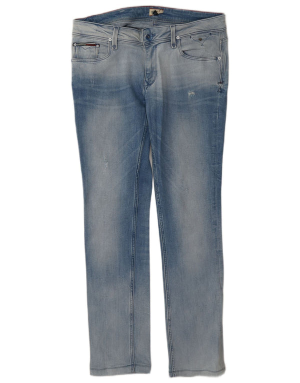 Tommy Hilfiger Damen Slim Jeans W30 L30 Blaue Baumwolle