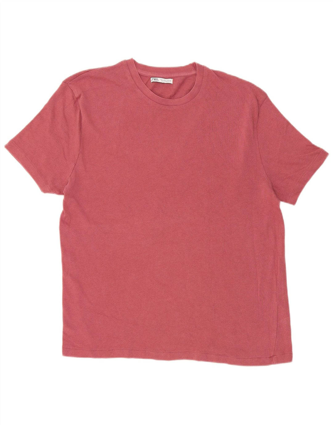 Zara Herren T-Shirt Top Large Rosa