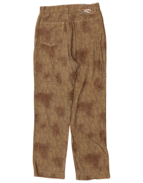 Gio Anna Damen Freizeithose UK 10 Small W27 L30 Beige Animal Print