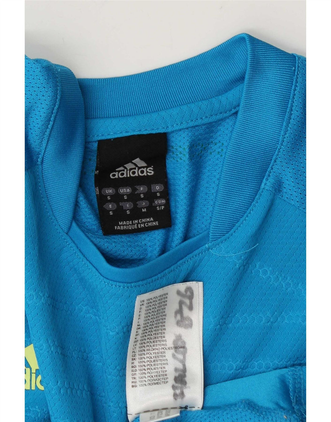 Adidas Herren T-Shirt Top Small Blau Polyester