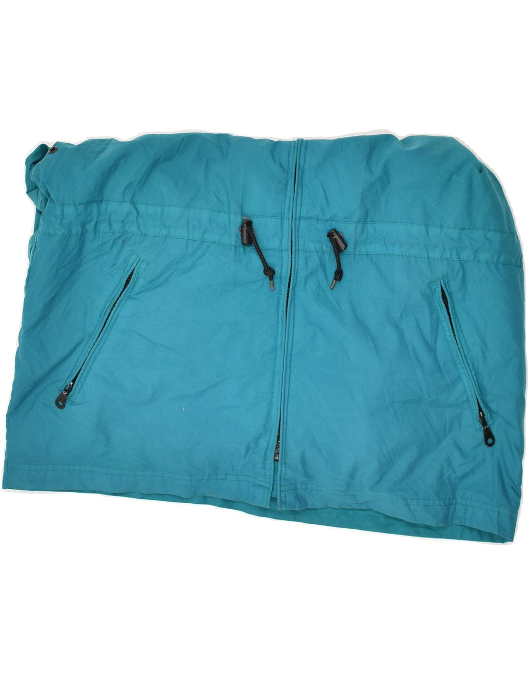 VINTAGE Mens Hooded Rain Jacket UK 38 Medium Blue Vintage Vintage and Second-Hand Vintage from Messina Hembry 