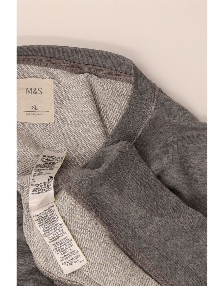 Marks & Spencer Herren Sweatshirt Pullover XL Grau Baumwolle